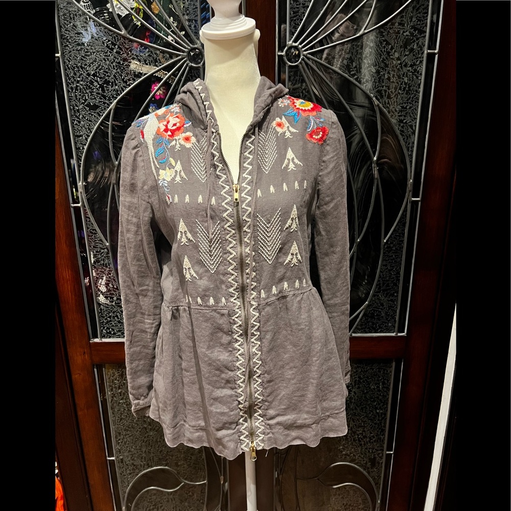 JW Los Angeles Linen Zipper Jacket